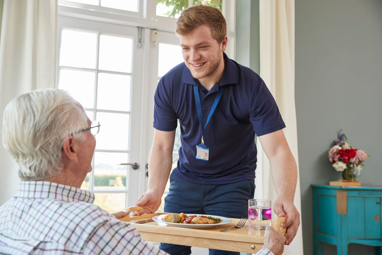 Male Caregiver with Male Patient