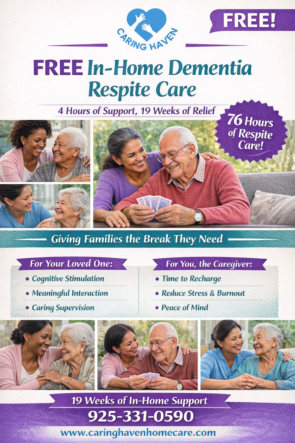 4 hrs free respite - dementia care